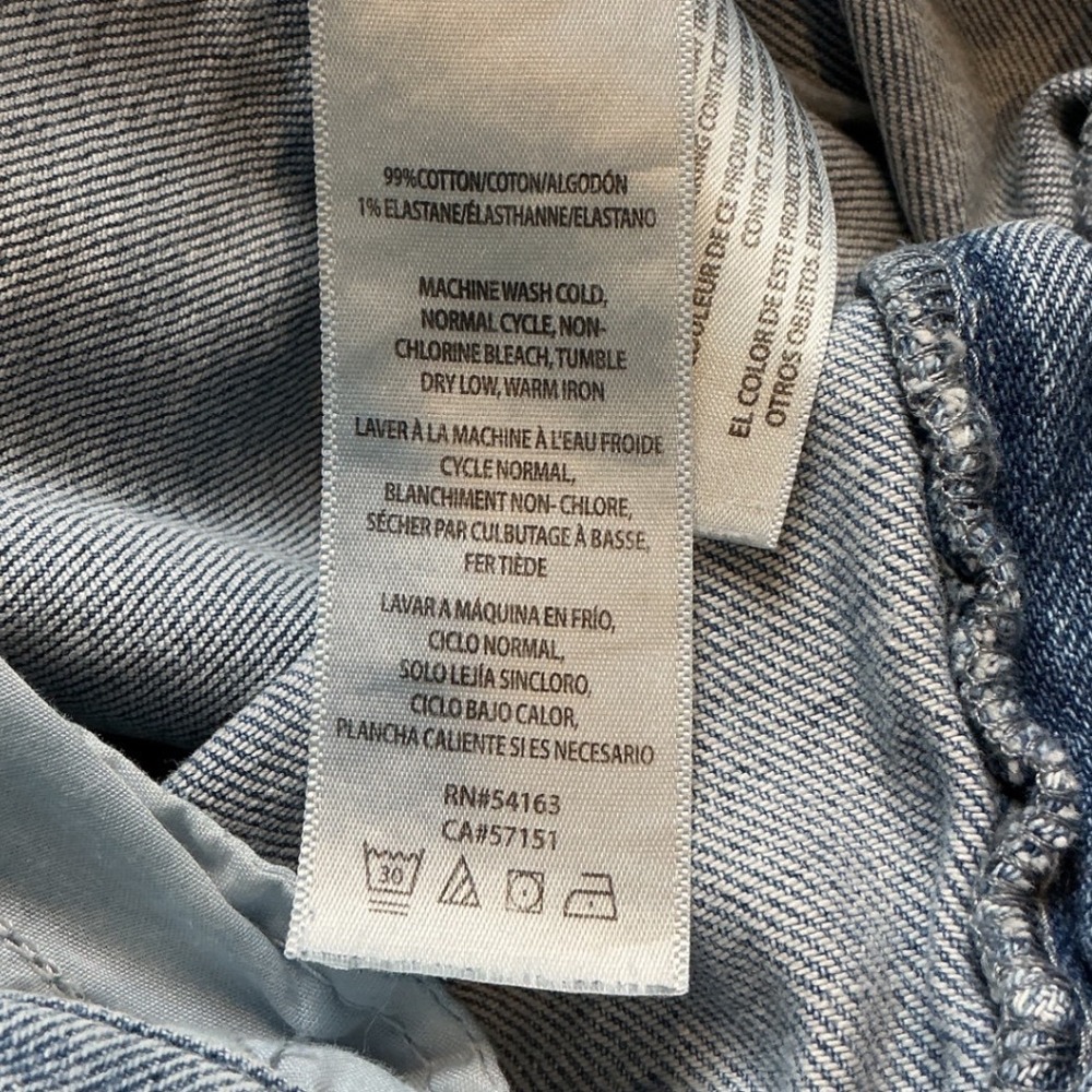Calvin Klein Jeans Wide Leg Women 28 Light Blue PreLoved - Picture 4 of 8